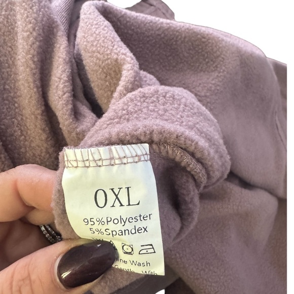 Muted Lavender Hooded Long Fleece - Picture 3 of 3